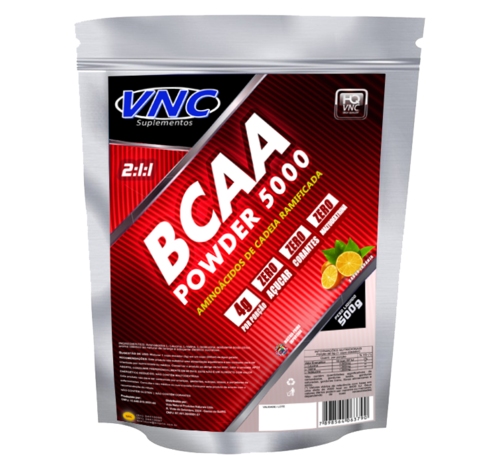 BCAA EM PÓ 5000 - 500g - VNC SUPLEMENTOS
