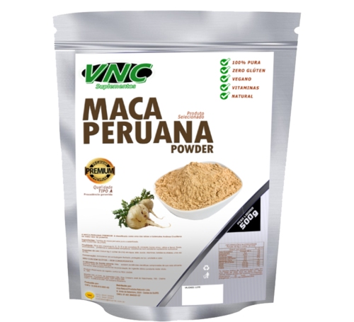 MACA PERUANA 100% PURA 500g REFIL - VNC SUPLEMENTOS