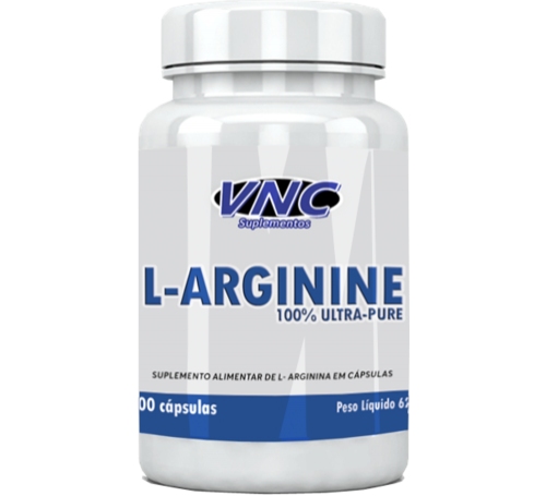 L-ARGININA 100% PURA 100 CÁPSULAS - VNC SUPLEMENTOS