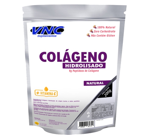 COLÁGENO HIDROLISADO 100% NATURAL 200g - VNC SUPLEMENTOS