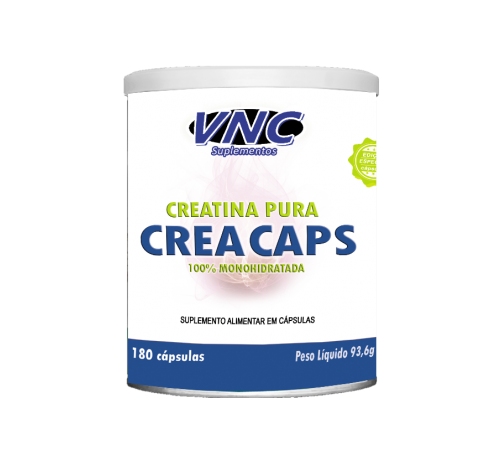 CREATINA PURA CREA CAPS180 CÁPSULAS - VNC SUPLEMENTOS