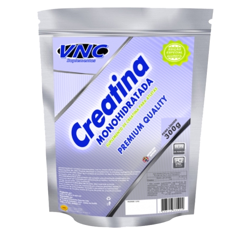CREATINA PURA MONOHIDRATADA 300g ECOREFIL - VNC SUPLEMENTOS